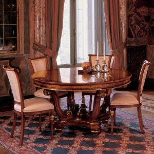 Senator round table with pedestal • MARZORATI - Table by Marzorati