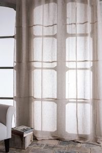 Curtain Quintessential costruita croquet quadri lino leggero - Curtain by Mastro Raphael