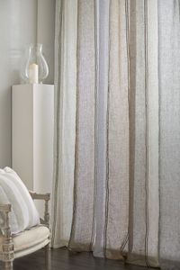 Tenda Pamphilj righe verticali tessuto Opus multicolore - Curtain by Mastro Raphael