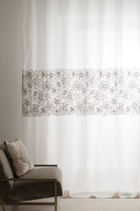 Tenda Romance fascia centrale macramé fiori - Curtain by Mastro Raphael