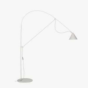 AYNO L Floor Lamp, silk grey – Stefan Diez - Floor lamp by Midgard Licht