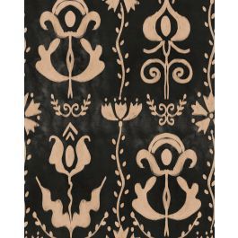 GRANDMA'S STENCIL Anthracite Wallpaper - Wallpaper by Mind The Gap