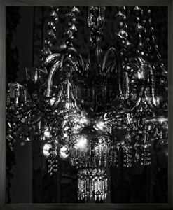 Chandelier 13 Framed Printed canvas - Ceiling lamp by Mineheart