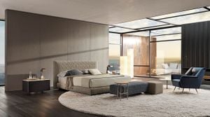 Curtis - Bed frame by Minotti