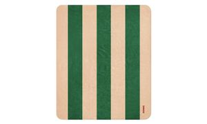 Boreal Blanket Green/Beige Striped - Accessories by Moanne