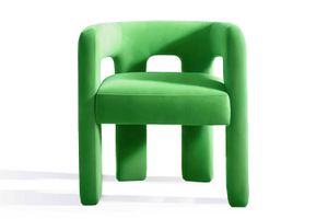 Brutal Armchair Green Velvet - Armchair by Moanne