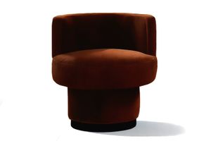 Caos Accent Chair Brown Velvet - Armchair by Moanne