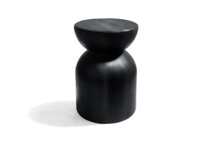 Colisión SideTable/Stool Solid Dark Wenge Wood - Accessories by Moanne