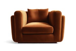 Desafío Club Chair Brown Velvet - Armchair by Moanne