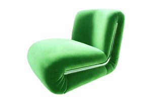 Frenesí Lounge Chair Green Velvet - Armchair by Moanne