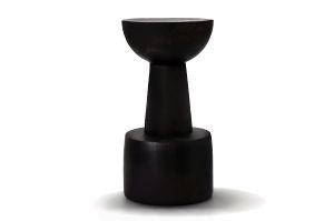 Pureza Barstool Solid Dark Wenge Wood - Stool by Moanne