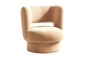 Ritual Armchair Creme Velvet - Armchair by Moanne