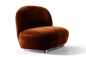Susurro Accent Chair Brown Velvet - Armchair by Moanne
