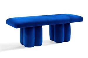 Visceral Bench Blue Velvet - Bench by Moanne