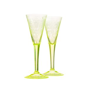 Maharani sklenky na šampaňské, 160 ml, sada 2 kusů, uran - Accessories by Moser