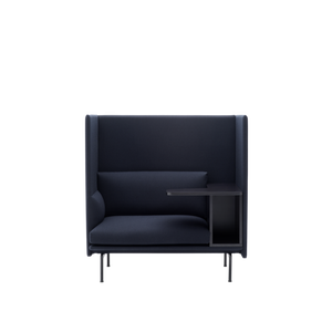 Outline Highback Work 100 1-Seater - Sofa by Muuto