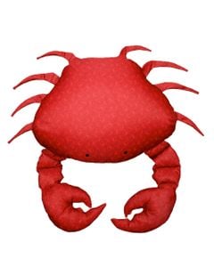 VILEBREQUIN x MX Home - Pouf XL flottant crabe - Rouge avec motifs - Pouf by MX HOME