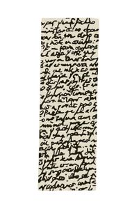 Alfombra Black on White Manuscrit Runner L - Rug by nanimarquina