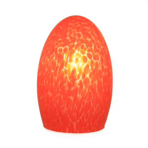 Egg Fritted Red Lamp | Vibrant Cordless Outdoor Lighting - Table lamp by NEOZ Lighting