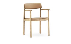 Timb Armchair Upholstery, Black/ Black leather - Chair by Normann Copenhagen