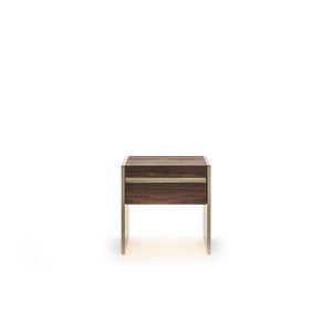 ALLEGRETTO GN8094 - Rectangular eucalyptus bedside table with drawers - Table by OAK