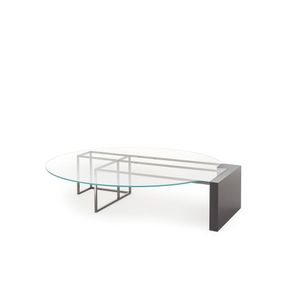 BRERA SC5045/PV - Low wood and glass coffee table - Coffee table by OAK
