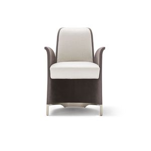 MANHATTAN PM4021 - Leather easy chair with armrests - Armchair by OAK