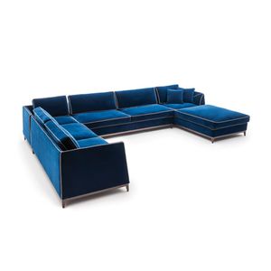 MANZONI SC5070 - Sectional fabric sofa with chaise longue - Sofa by OAK
