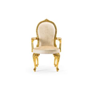 MG1339 - Upholstered fabric chair with armrests - Chair by OAK