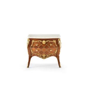 MG6656 - Rounded mahogany bedside table - Side table by OAK