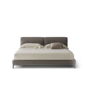 TRIBECA PM4090/180 - Fabric double bed with upholstered headboard - Bed frame by OAK