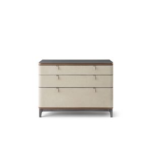 TRINITY PM4092 - Walnut chest of drawers - Bed frame by OAK