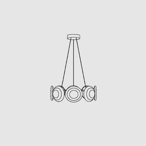 cosmos chandelier round - Ceiling lamp by OCHRE