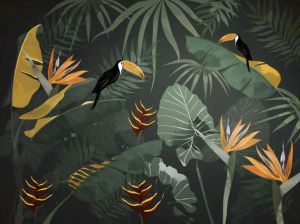 Jungle Dream Green - Wallcovering by Officinarkitettura®