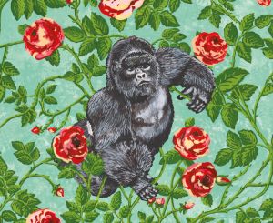 King of the roses Crystal Rose - Wallcovering by Officinarkitettura®