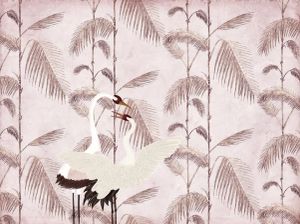 Palms and Birds - Wallcovering by Officinarkitettura®