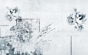 Paperflower Blu - Wallcovering by Officinarkitettura®