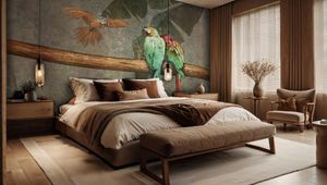 Parrots - Wallcovering by Officinarkitettura®