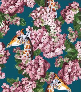 The Hortense Dream Blu Pink - Wallcovering by Officinarkitettura®