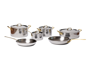 Hammered Stainless Steel Cookware Set - Accessories by Officine Gullo srl