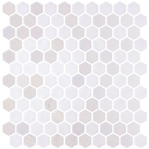 Hex Stoneglass Opalo White - Wall tile-stone-brick by ONIX​