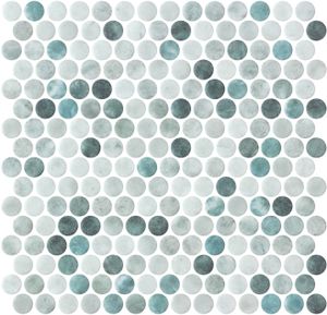 Penny Shabby Green Matte - Glass Mosaic by ONIX. - Wall tile-stone-brick by ONIX​