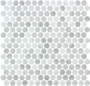 Penny Shabby Grey Matte - Glass Mosaic by ONIX. - Wall tile-stone-brick by ONIX​