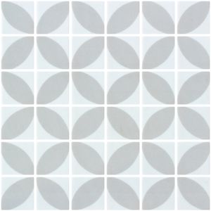 Penta Dahlia Light Grey Matte - Mosaico Vítreo de ONIX - Accessories by ONIX​