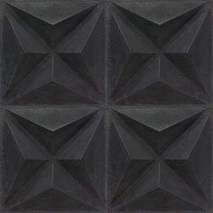 3D Estrella Black 10×10 Cement Tile - Floor tile-stone by Original Mission Tile