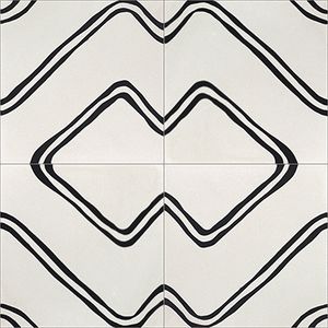 Arielle Black 01 Cement Tile - Floor tile-stone by Original Mission Tile