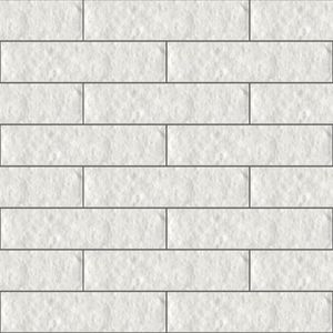 Brick S-902 Blanc 2×8 (Texture) Cement Tile - Floor tile-stone by Original Mission Tile
