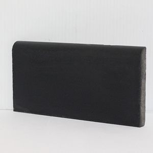 Bullnose S-101 Black 4×8 Cement Tile - Floor tile-stone by Original Mission Tile