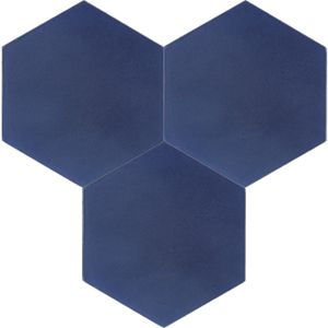 Hex-289 Weathley Blue 8×9 Cement Tile - Floor tile-stone by Original Mission Tile