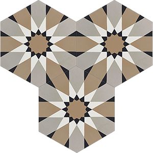 Hex Allen Cement Tile - Floor tile-stone by Original Mission Tile
